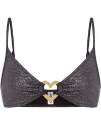 Moschino - Metal Heart Bikini Top - Lyst