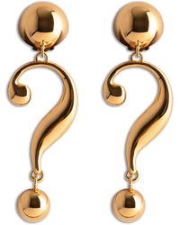 Moschino - Double Question Mark Earrings - Lyst