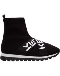 KENZO Boys Shoes Baby Child High Top Sneakers - Black