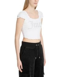 Juicy Couture - Top corto brodie - Lyst