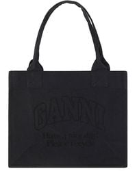 Ganni - Easy Shopper Tote Bag - Lyst