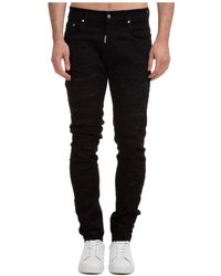 Represent Jeans Shredded Denim in Black 