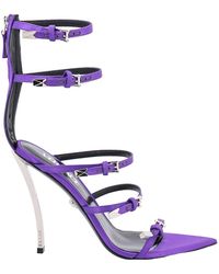 Versace - Pin-point Heeled Sandals - Lyst