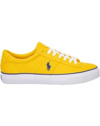 Polo Ralph Lauren Shoes Cotton Sneakers Sneakers - Yellow