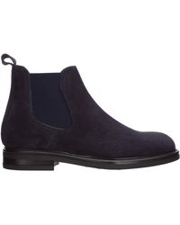 AT.P.CO Suede Desert Boots Lace Up Ankle Boots - Blue