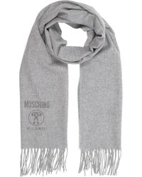 Moschino - Double Question Mark Wool Scarf - Lyst