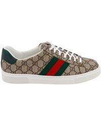Gucci Ace Wolf Men's Designer Shoes Black Embroidered Leather Sneakers –  AmbrogioShoes
