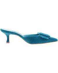 Manolo Blahnik - Maysale Heeled Mules - Lyst