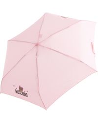 Moschino Manual Umbrella Supermini Shadow Bear - Pink