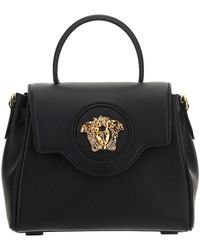 Versace - La Medusa Leather Handbag - Lyst