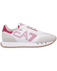 EA7 Shoes Suede Trainers Trainers - White