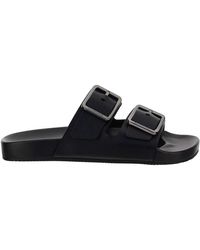 rubber two strap sandals