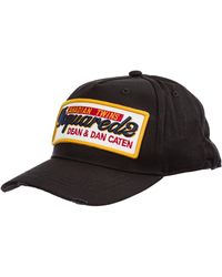 DSquared² Cappello berretto regolabile uomo in cotone - Nero