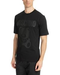 Moschino - Teddy Bear Rubberised Cotton T-Shirt - Lyst