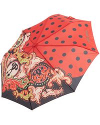 Moschino Automatic Umbrella Openclose Double - Red
