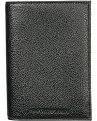 Emporio Armani Portadocumenti portafoglio viaggio passaporto uomo - Nero
