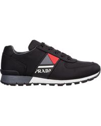 Prada Men S Shoes Trainers Sneakers In Nero Black For Men Save
