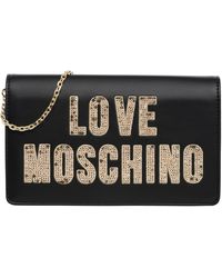 Love Moschino - Borsa a tracolla sparkling logo - Lyst