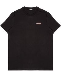 DSquared² Short Sleeve T-shirt Crew Neckline Jumper - Black