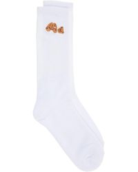 Palm Angels Socks Bear - White