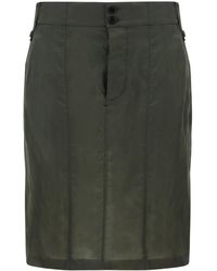 Saint Laurent - Bemberg Mini Skirt - Lyst