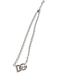 for Men Metallic Dolce & Gabbana Charm Necklace in Silver Mens Jewellery Necklaces 