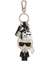 Karl Lagerfeld Keychain Keyring K/ Ikonik - Metallic