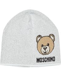Moschino - Teddy Bear Viscose Beanie - Lyst