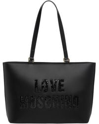 Love Moschino - Sparkling Logo Tote Bag - Lyst