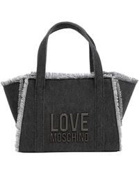 Love Moschino - Metal Logo Handbag - Lyst