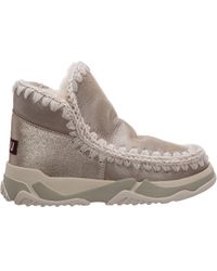 Mou Eskimo Sneaker Ankle Boots - Grey