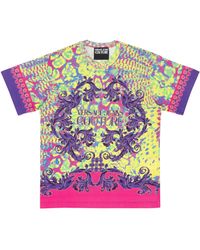 Versace - Animalier Baroque T-shirt - Lyst