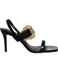 Versace - Emily Baroque Baroque Heeled Sandals - Lyst
