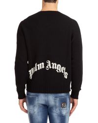 Palm Angels - Curved Logo Sweater - Lyst