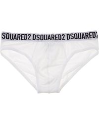 DSquared² Underwear Briefs 2 Pack - White