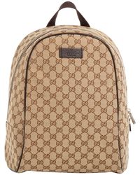 Gucci Leather Backpack - Natural