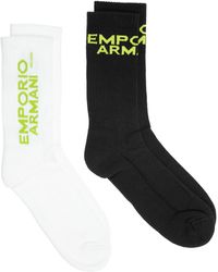 Fashion Socks Knit In-shoe Emporio Armani pour homme en coloris Noir Homme Vêtements Sous-vêtements Chaussettes 