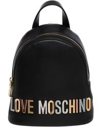 Love Moschino - Rhinestone Logo Backpack - Lyst