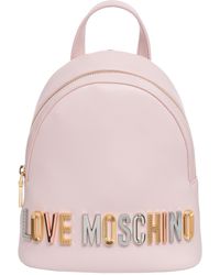 Love Moschino - Rhinestone Logo Backpack - Lyst