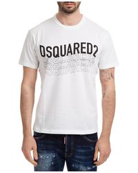 DSquared² Short Sleeve T-shirt Crew Neckline Jumper - White