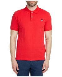 AT.P.CO Short Sleeve T-shirt Polo Collar - Red