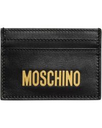 Moschino - Leather Credit Card Holder - Lyst