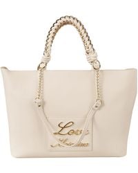 Love Moschino - Shopping bag donna avorio - Lyst