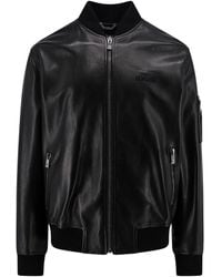 Versace - Leather Jackets - Lyst