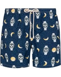 Mc2 Saint Barth - Moon O'clock Swim Shorts - Lyst