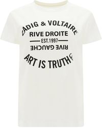 Zadig & Voltaire - T-shirt walk blason - Lyst