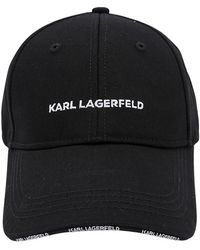 Karl Lagerfeld - Essential Logo-embroidered Baseball Cap - Lyst