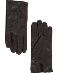 armani leather gloves