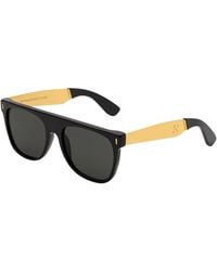Retrosuperfuture - Sunglasses Flat Top Francis Black - Lyst