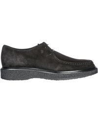 Tod's Men's Classic Suede Lace Up Laced Formal Shoes - Black